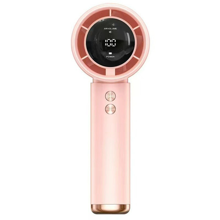 Unisex portable USB rechargeable handheld fan with digital display and multi-stage control Bowlift