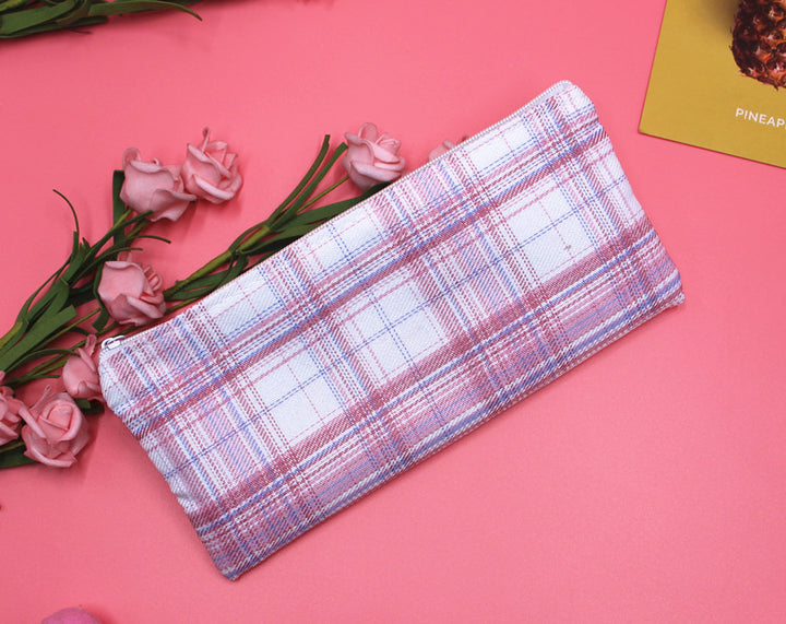 Stylish Plaid Pencil Case Bowlift