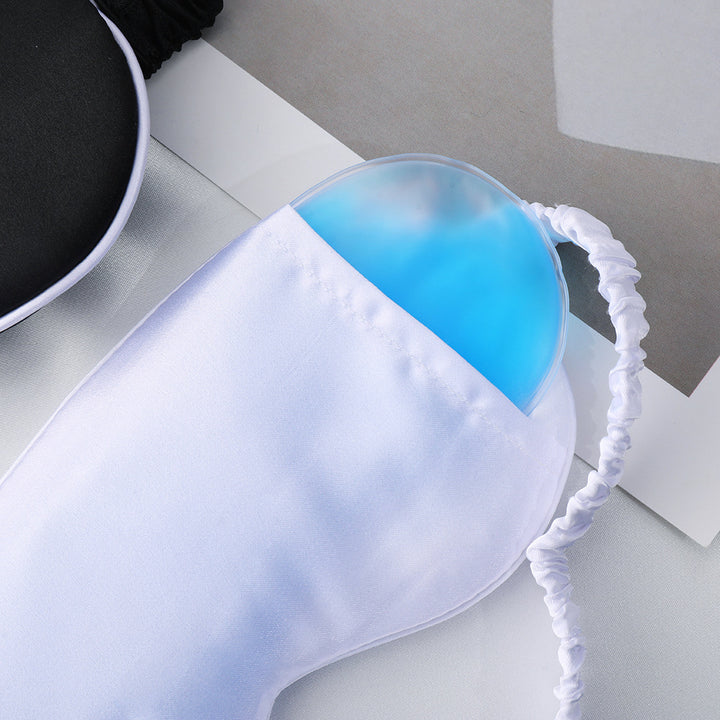 Women's nan silky soft sleep mask with removable gel cooling pad and adjustable comfort strap Bowlift