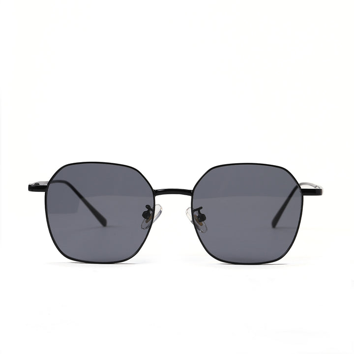 Women geometric sunglasses with modern metal frame Bowlift