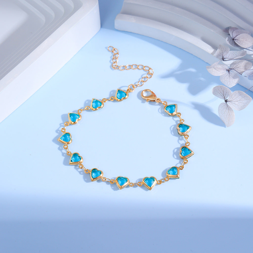 Heart-Shaped Charm Bracelet Bowlift