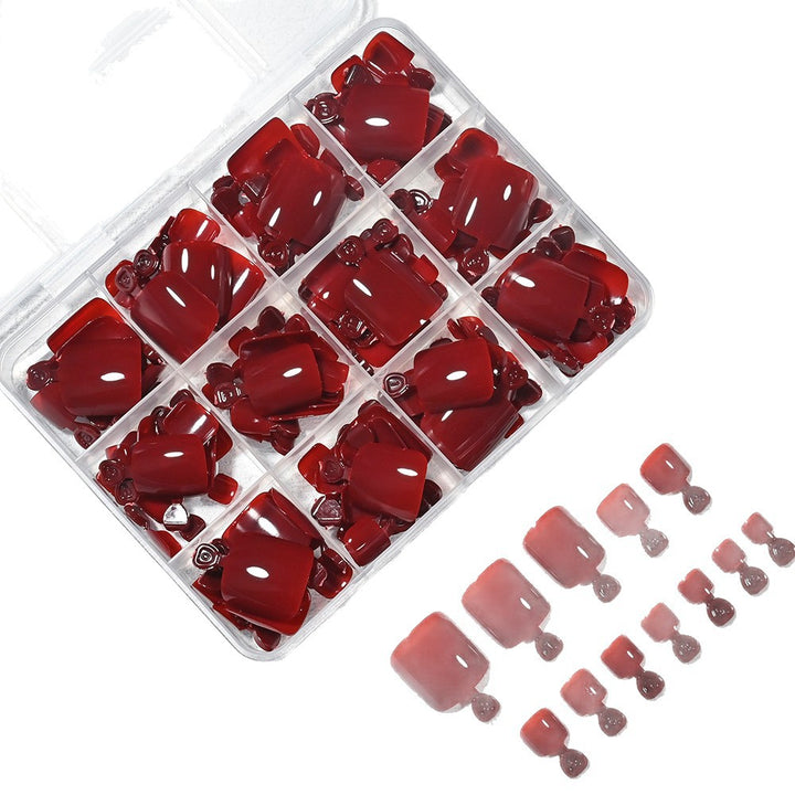 Premium Press-On Toenail Kit Bowlift