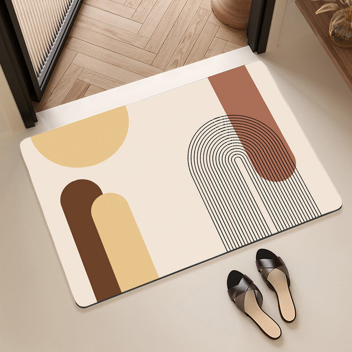 Geometric Patterned Anti-Fatigue Bath Mat Bowlift
