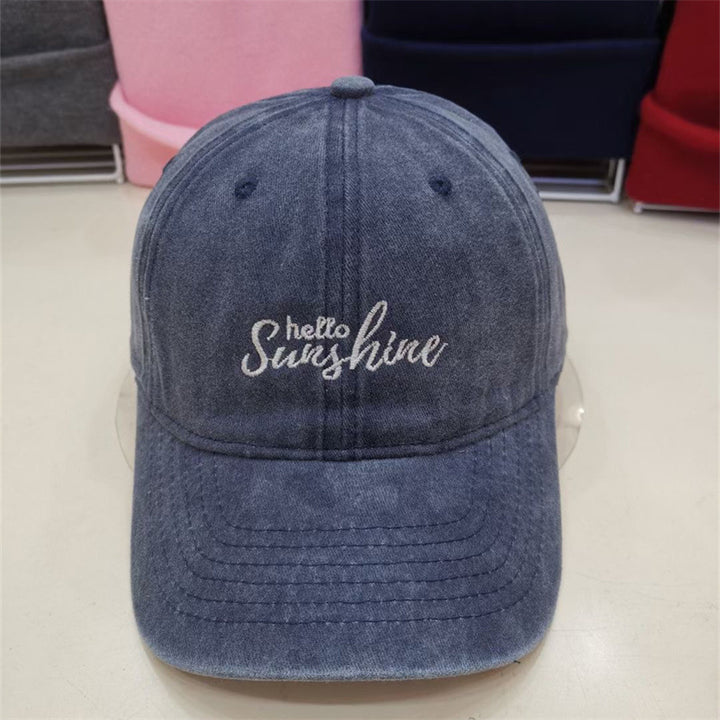 Women's Embroidered Cotton Baseball Cap Bowlift