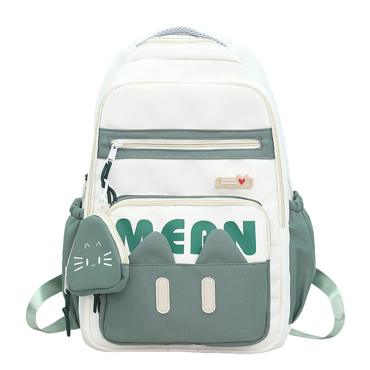 Cute Cat-Inspired School Backpack Bowlift