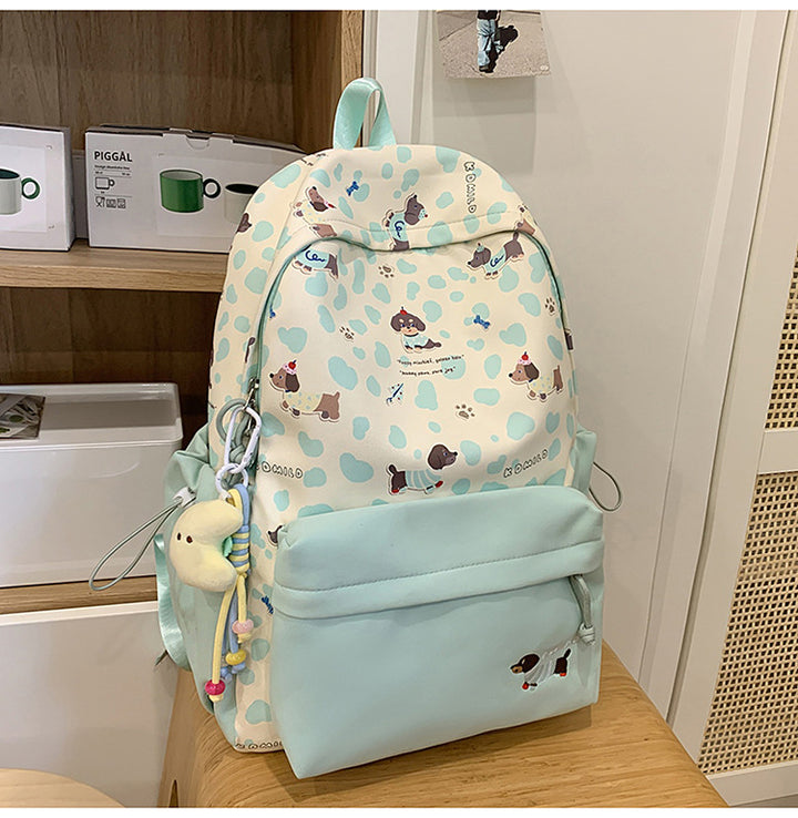 Cute Dog-Themed Graphic Backpack