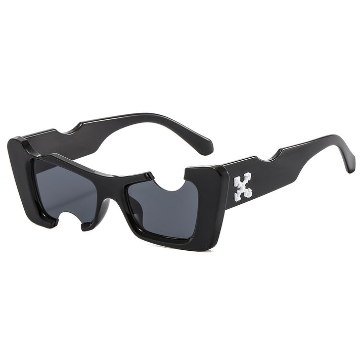 Women futuristic designer sunglasses Bowlift