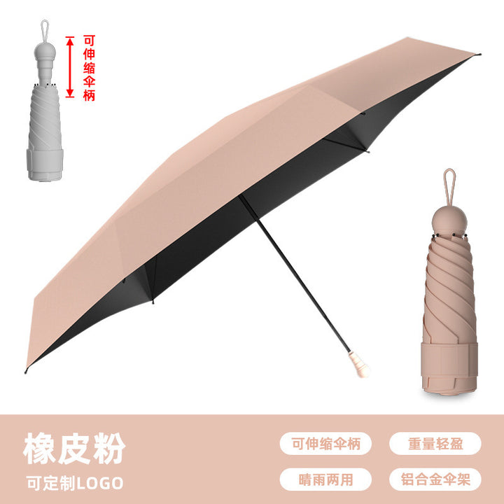 Ladies Innovative Folding Umbrella with Compact Mechanism Bowlift