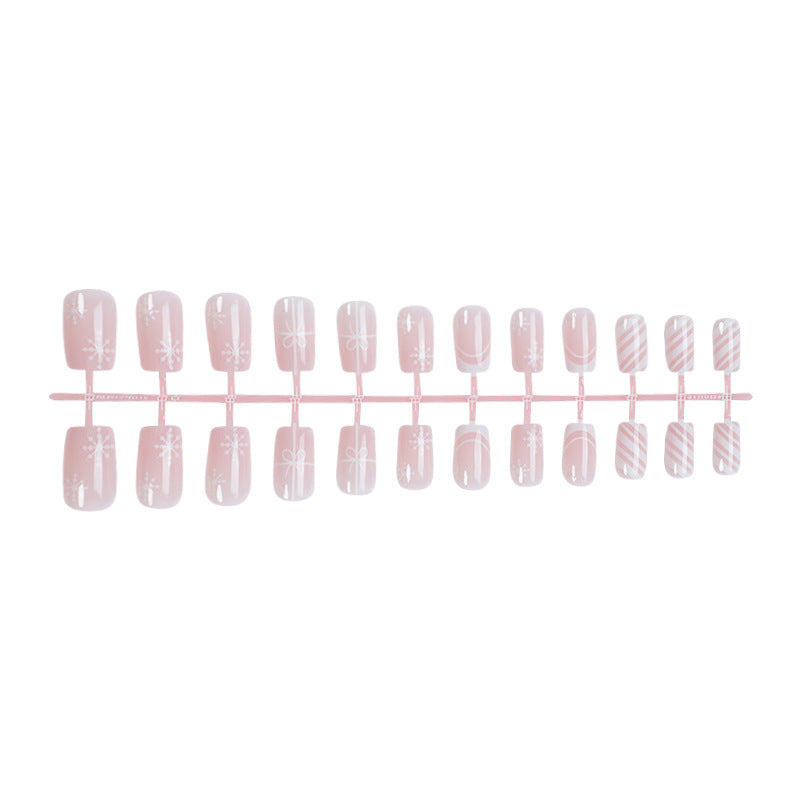 Elegant Decorative Press-On Nail Set Bowlift 1788495540