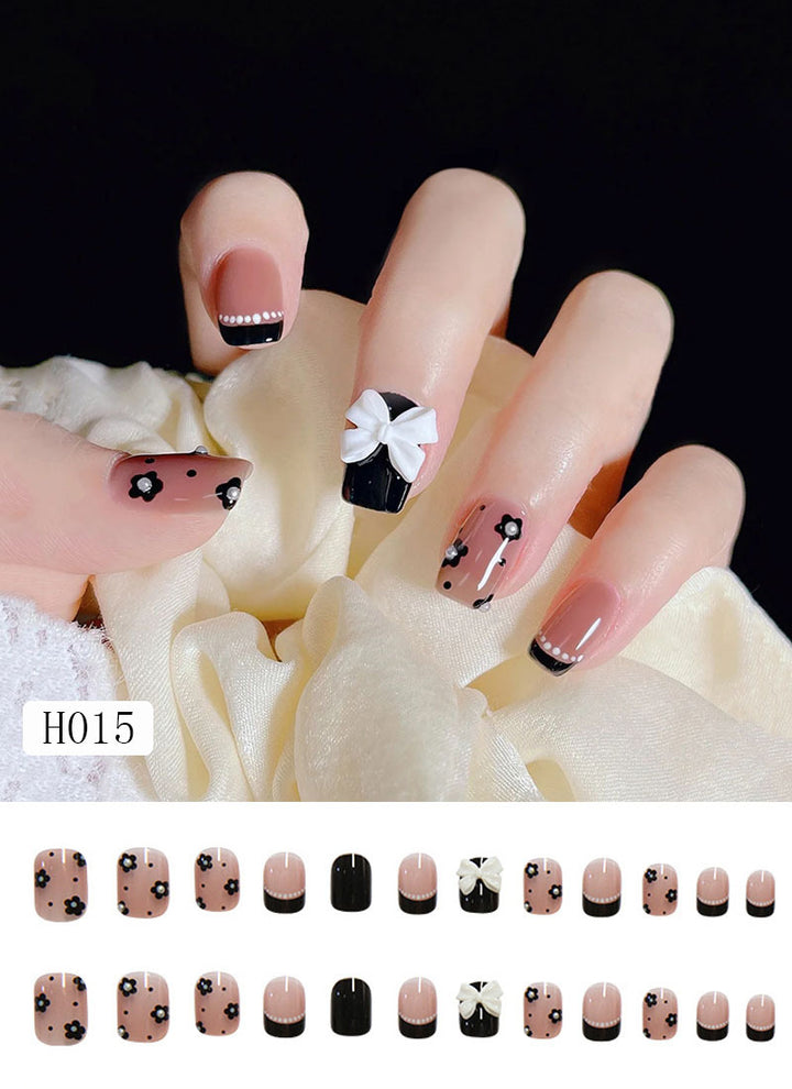 Artificial nail tips with bow design Bowlift