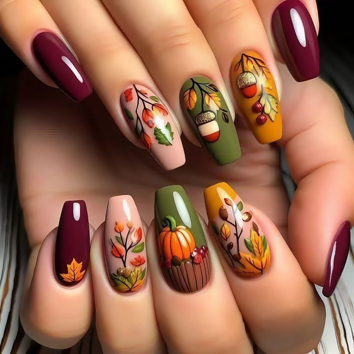 Creative Art Nails in Autumn Design Bowlift