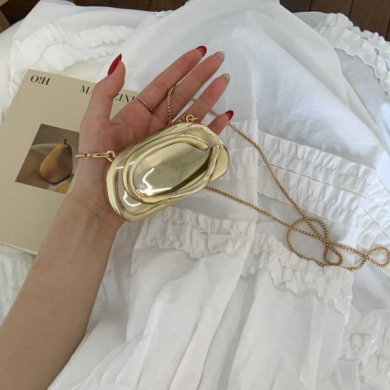 Chic Metallic Evening Clutch Bowlift