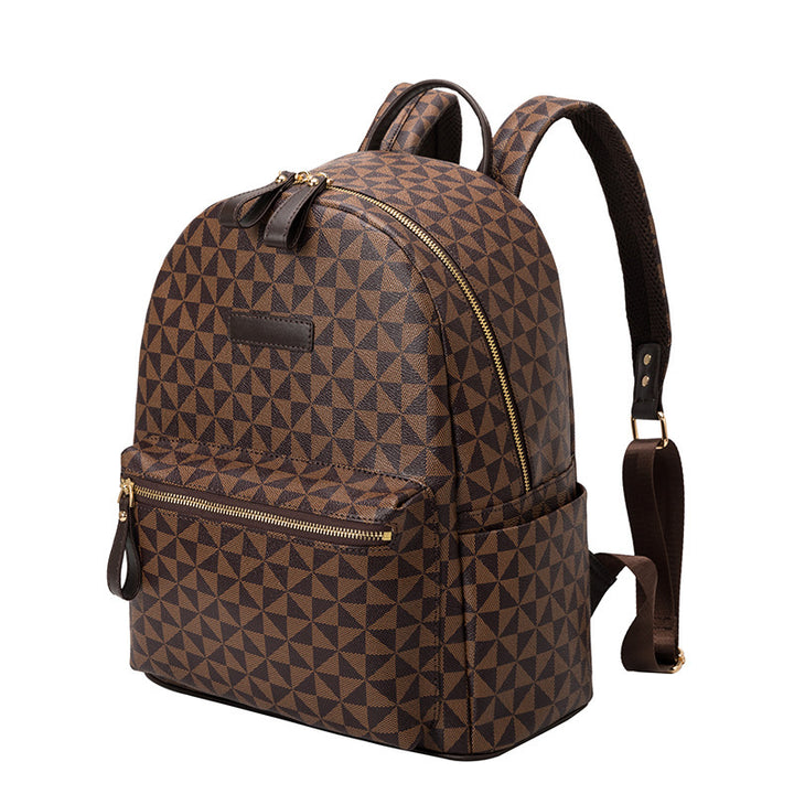 Fashionable backpack in geometric design Bowlift