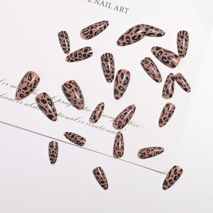 Stylish Leopard Print Press-On Nails Bowlift