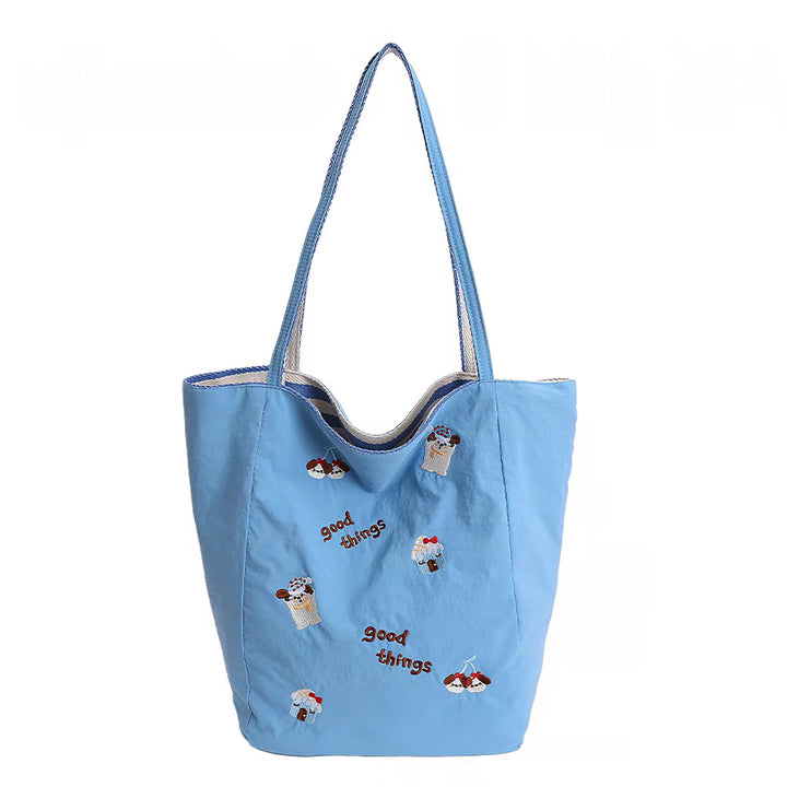 Embroidered Casual Tote Bowlift