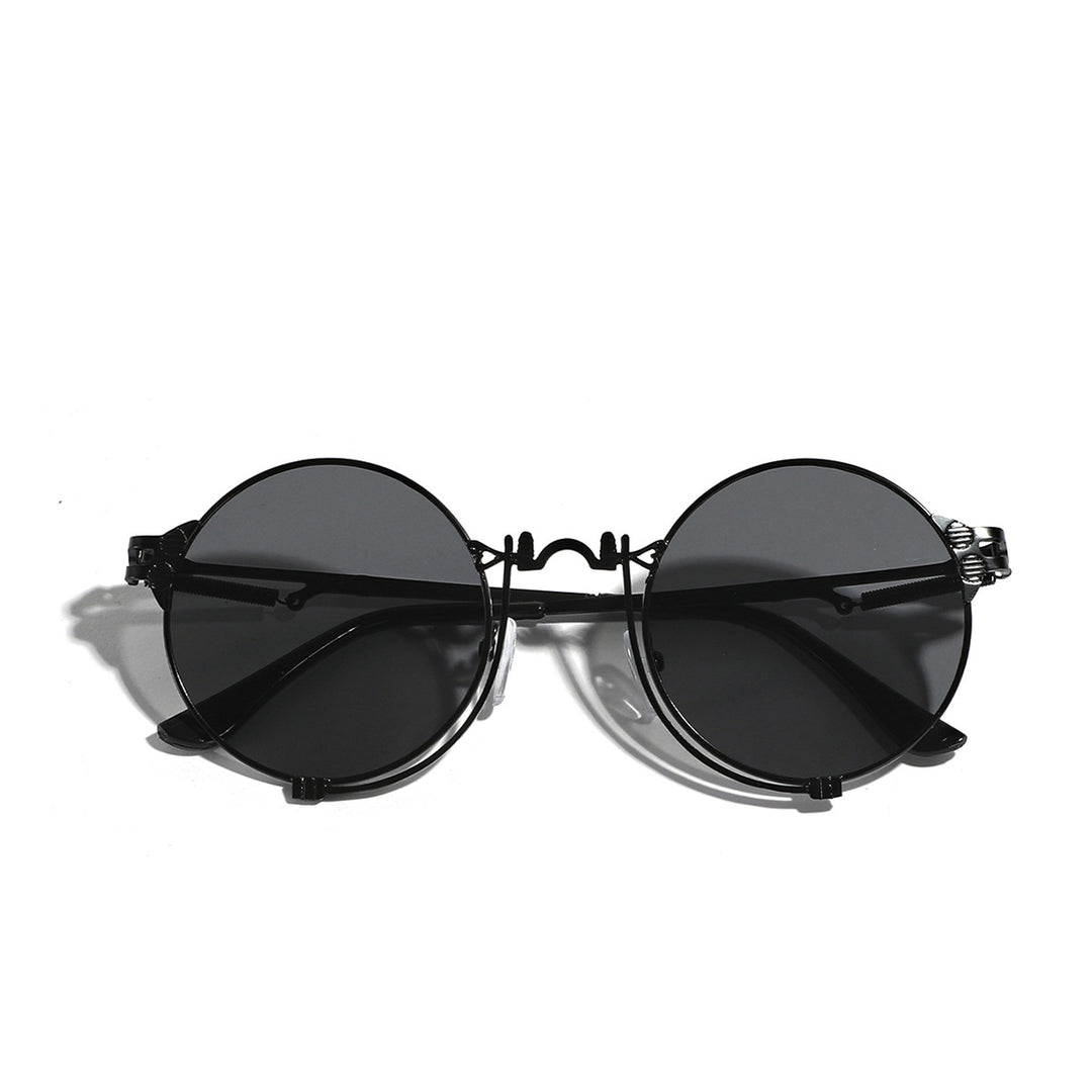Ladies fashionable round sunglasses with high-quality metal frame Bowlift
