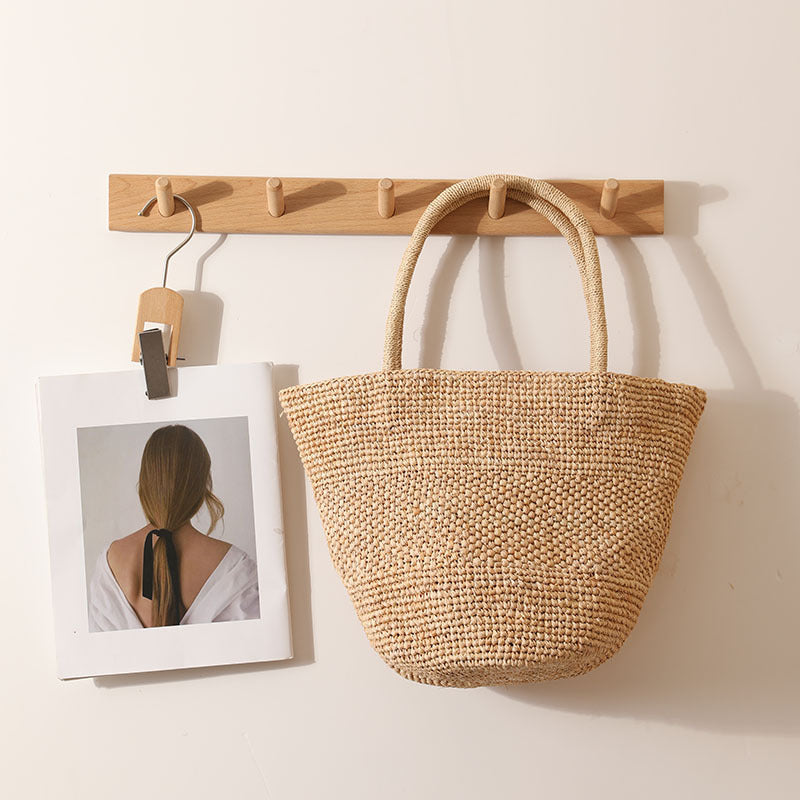 Handmade wicker tote bag with sturdy handles Bowlift