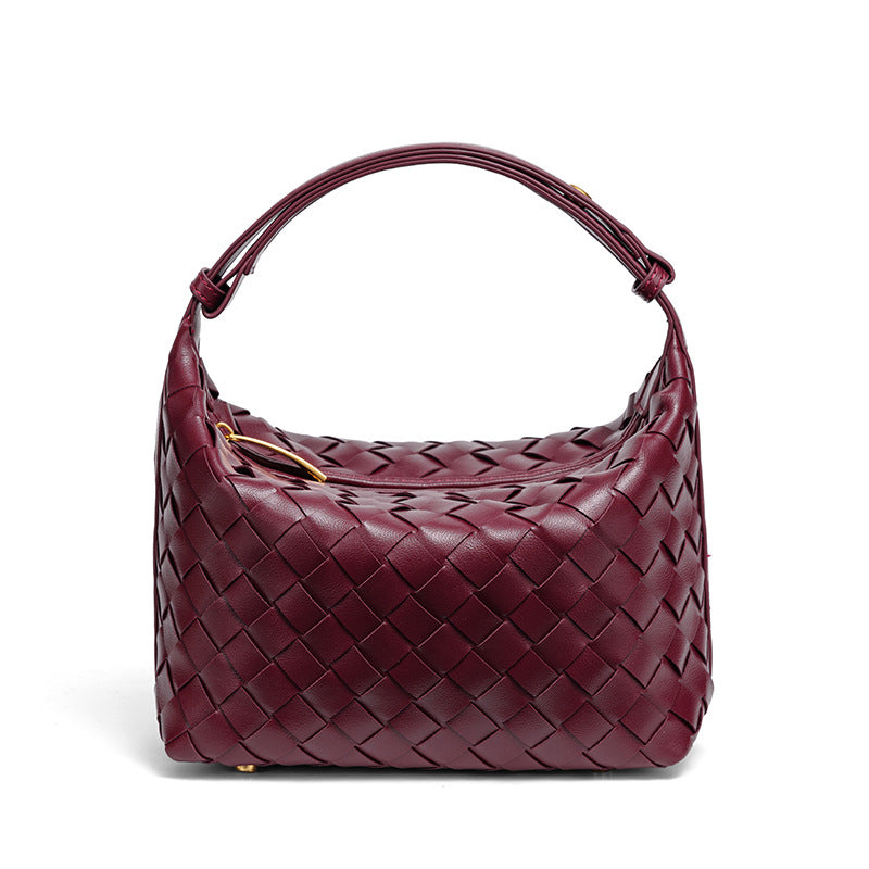 Handmade Woven Leather Mini Bag Bowlift