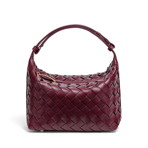 Handmade Woven Leather Mini Bag Bowlift
