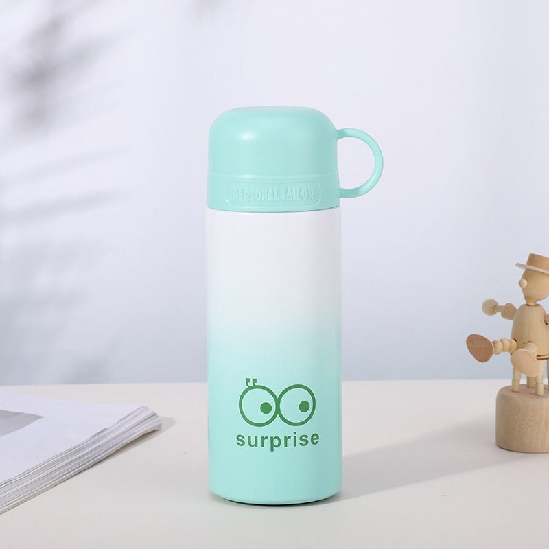 Ladies trendy thermos bottle with practical carrying handle Bowlift