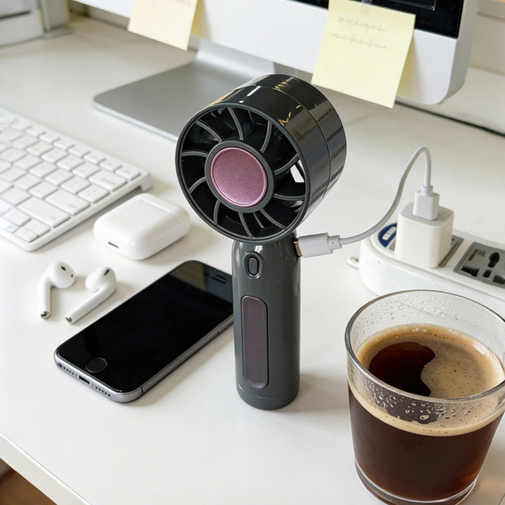 Women's Portable Battery Handheld Fan with Innovative Cooling Technology Bowlift