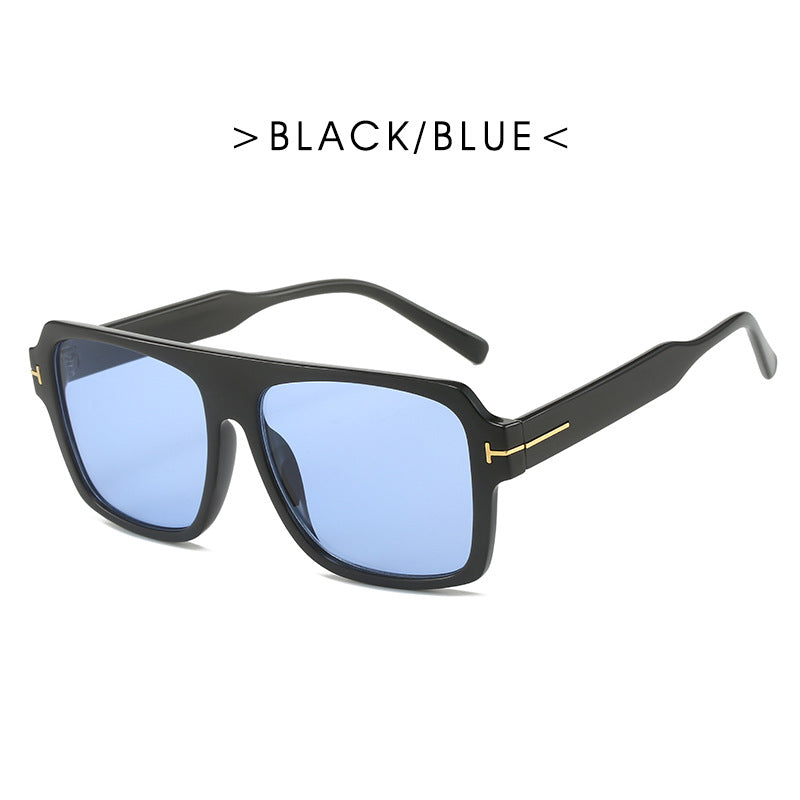 Women's square sunglasses with stylish, transparent frame Bowlift