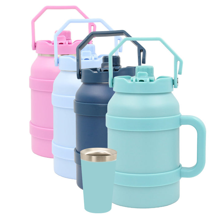 Ladies Insulated Stainless Steel Drinking Bottle with Practical Handle and Double Wall Technology Bowlift