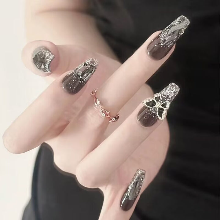 Creative Themed Press-On Nail Art Set Bowlift