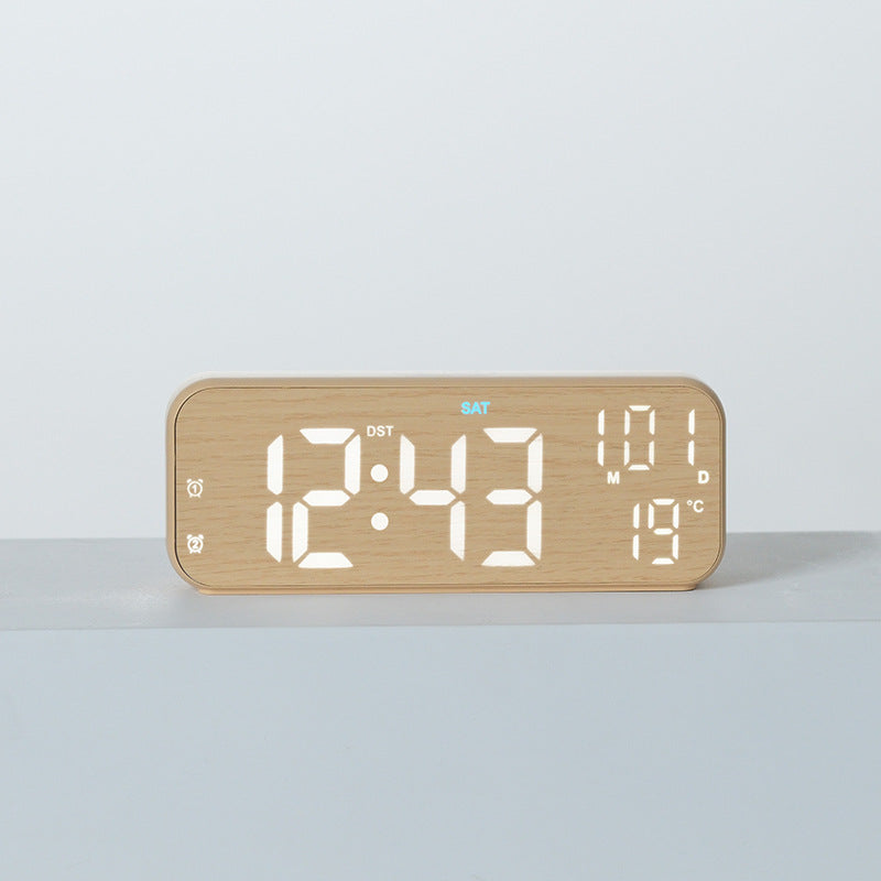 Digital Multifunction Alarm Clock with Temperature and Date Display Bowlift