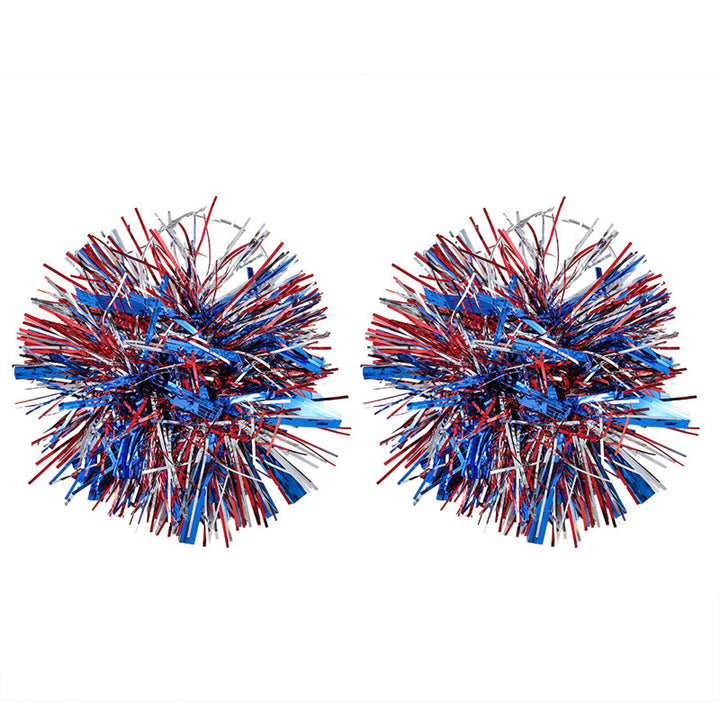Women with eye-catching pompom hoops with lametta tassels and lightweight wire closure Bowlift
