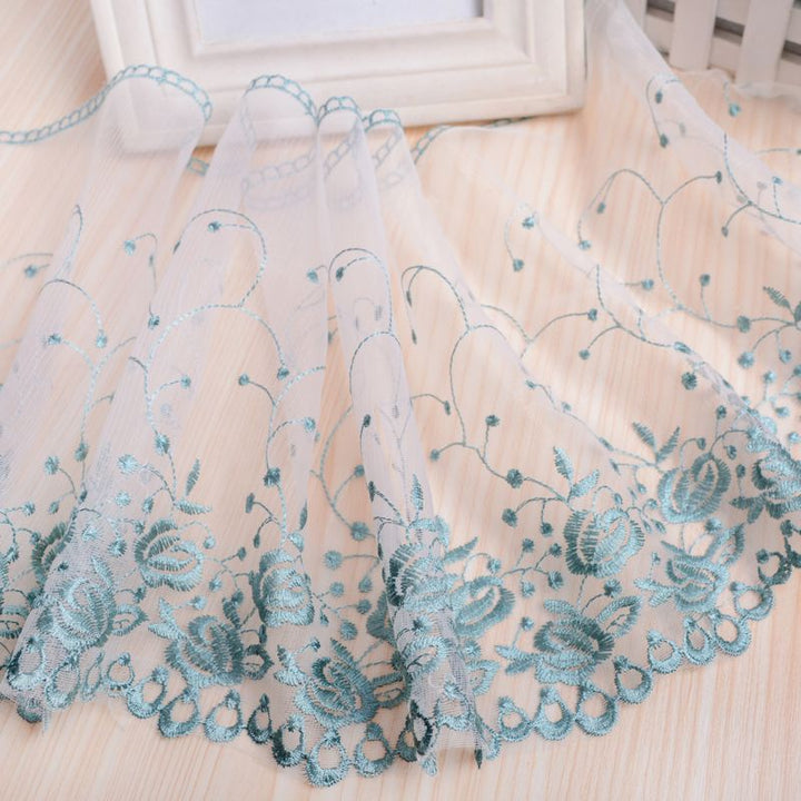 Elegant Embroidered Curtain Bowlift
