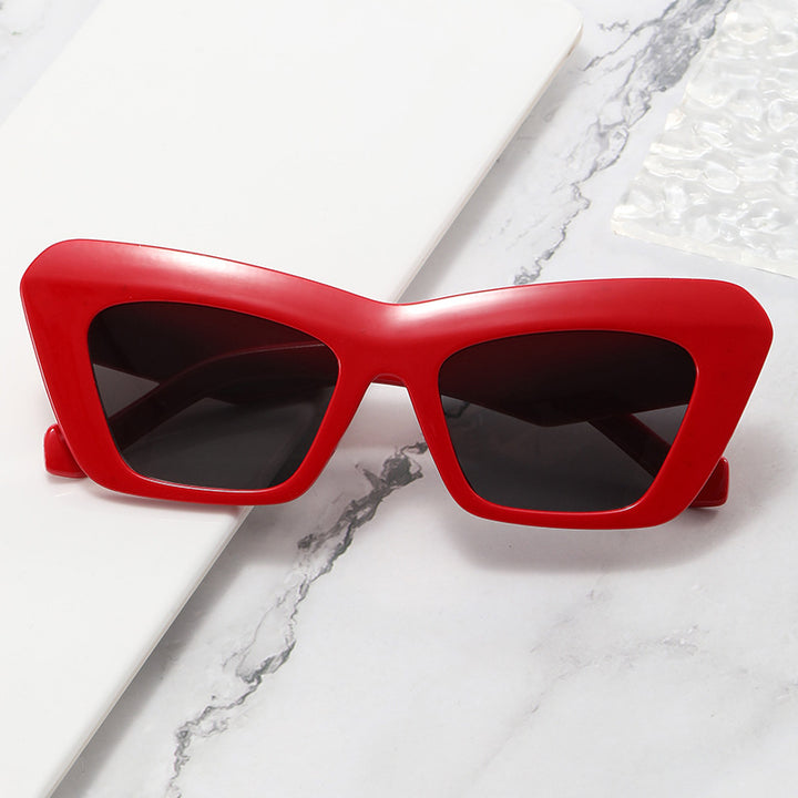 Women's fashionable oversized sunglasses with angular frame Bowlift
