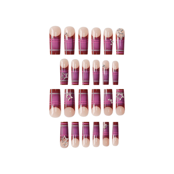 Artistic Star-Embellished Nail Art Bowlift