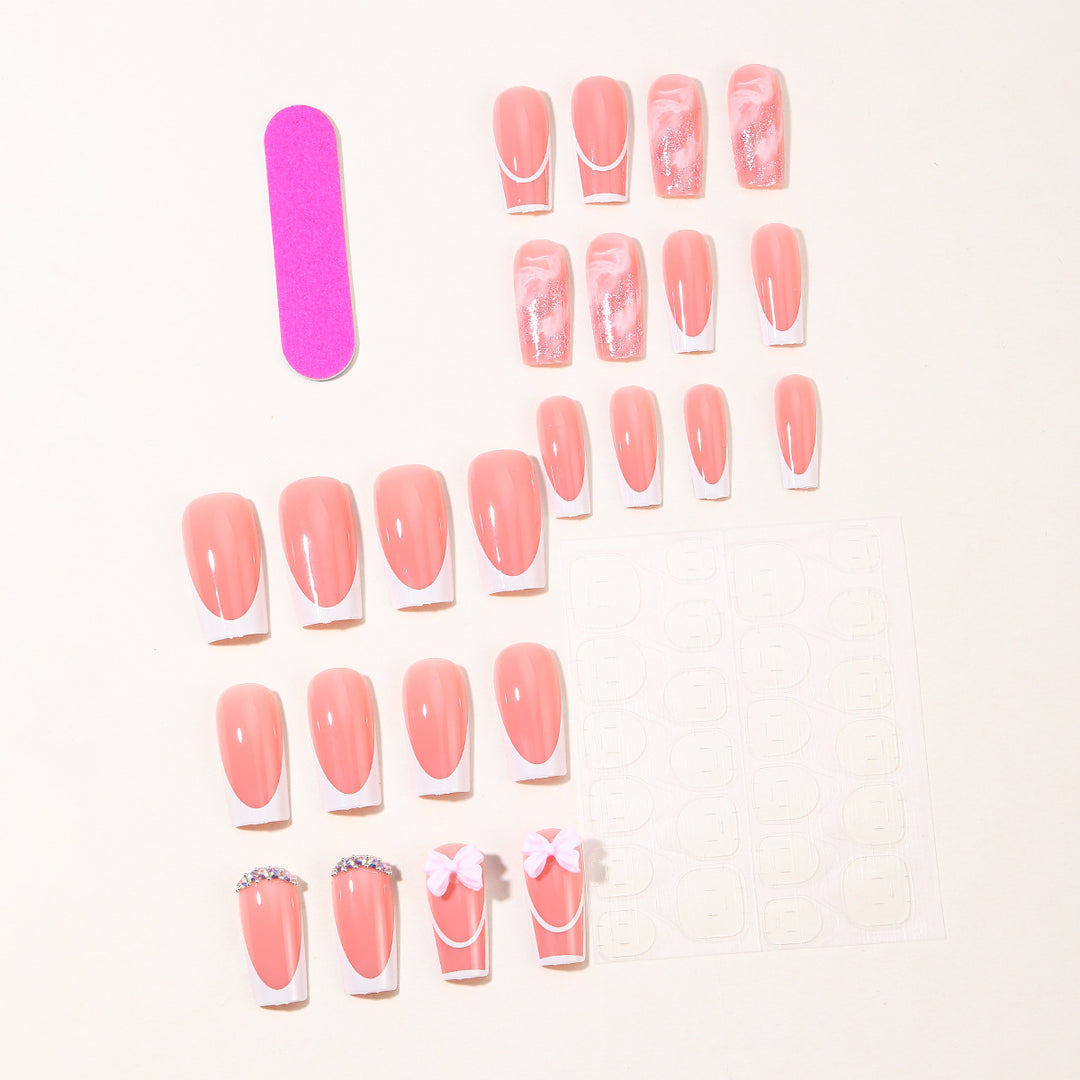 Elegant 3D Acrylic Nail Art Extensions Bowlift