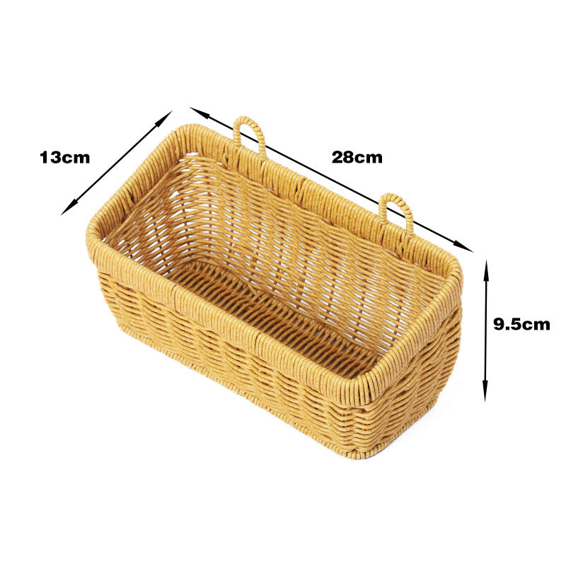 Handwoven Rectangular Storage Basket Bowlift