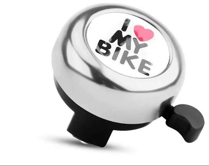 compact stainless steel handlebar bell with quick-release thumb lever Bowlift