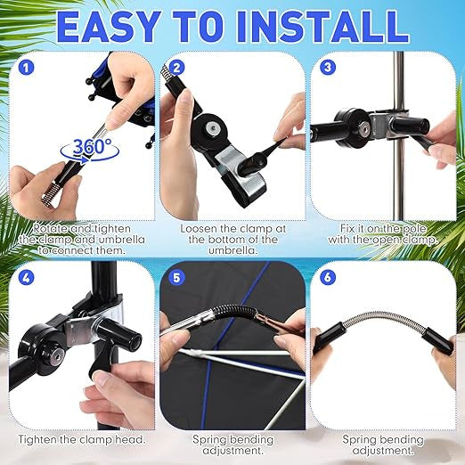 Women’s sturdy beach sunshade umbrella with adjustable mounting system Bowlift