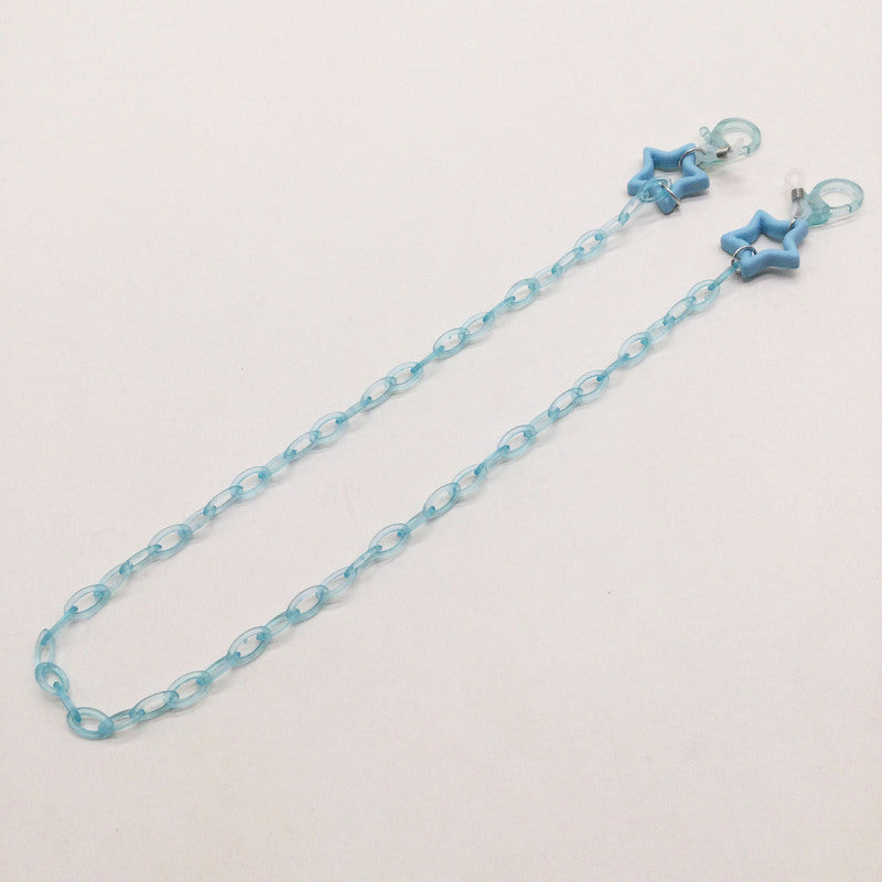 Fashionable glasses holder chain with star pendants Bowlift