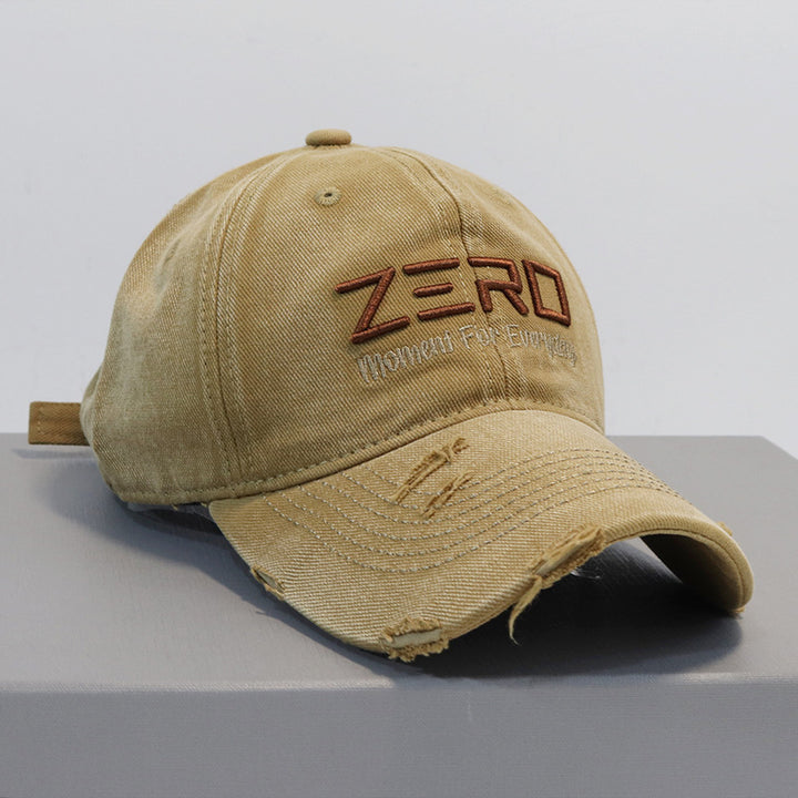 Men's Distressed Cotton Baseball Cap Bowlift 1784270076
