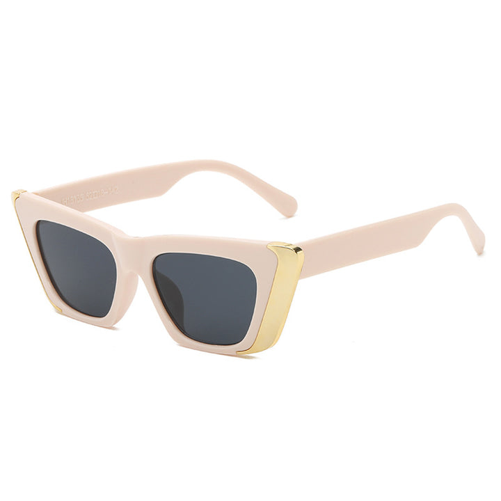 Women's fashionable sunglasses with square frame and luxurious inner lining Bowlift