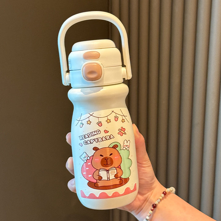 Women's insulated drinking bottle with animal-friendly design Bowlift