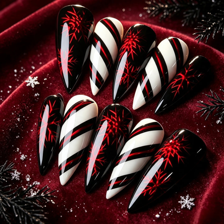 Artificial nails in elegant stiletto design with silky finish Bowlift