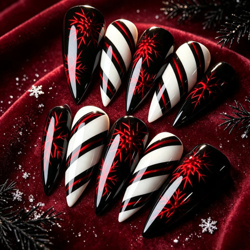 Artificial nails in elegant stiletto design with silky finish Bowlift