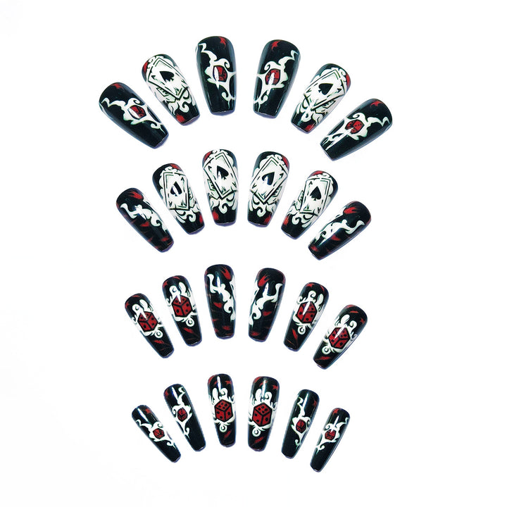 Artistic Playing Card Nail Art Bowlift