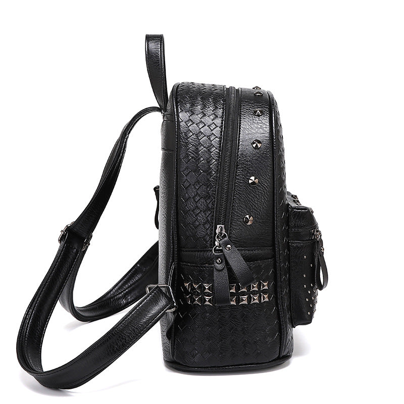 Studded Leather Backpack Bowlift