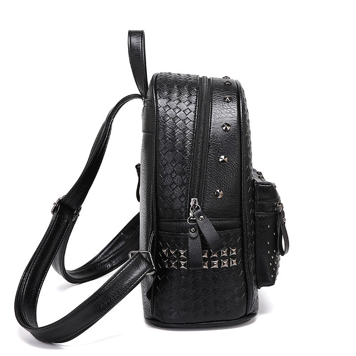 Studded Leather Backpack Bowlift