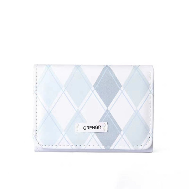 Elegant Plaid Pattern Card Holder Bowlift