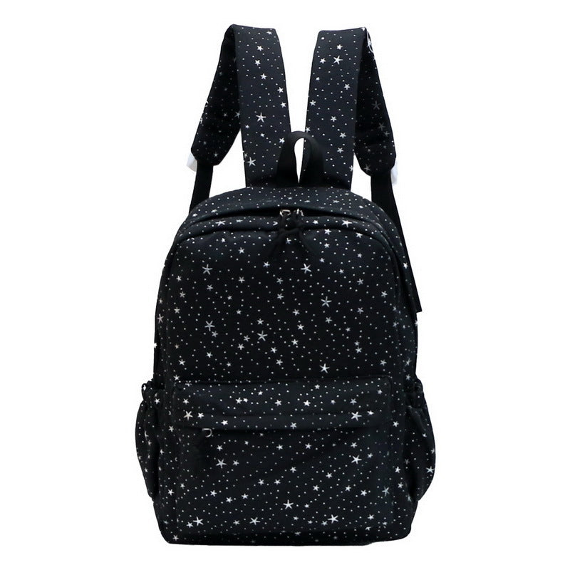 Star-Patterned Academic Backpack Bowlift