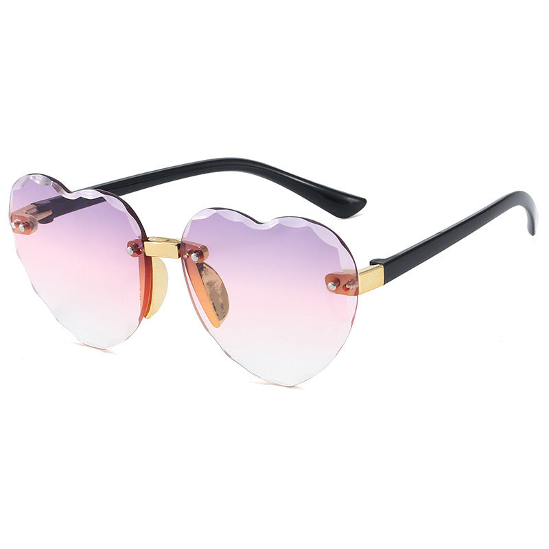 Women Heart-shaped Sunglasses Bowlift
