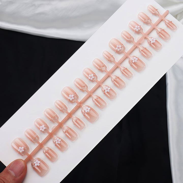 Floral Design Press-On Nail Art Bowlift